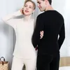 Men's Thermal Underwear Long Johns Men Winter Sets Women Flce Warm Pajamas Set Velvet Thick