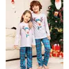 Tenues assorties à la famille Pyjamas de Noël 2024 Année Elk Plaid Imprimé 2PCS Pyjamas Pantalons Imprimer Adulte Enfants Bébé Vêtements de Noël 231204