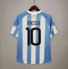 Retro Argentynase Soccer Jerseys Classic Maradona Vintage Football Shirt Messis Riquelme 10 11 96 97 1978 1986 Crespo Tevez Ortega Batistuta 1994 1998 2002 2006 2014