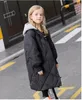 Manteau en duvet pour filles, veste d'hiver en coton, longue longueur aux genoux pour enfants, coréen 2023, 231204