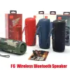 F6 Portable BT Speakers Wireless Mini Speaker Outdoor Waterproof Portable Speakers with Powerful Sound and Deep Bass