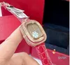 النساء يشاهدن حركة الكوارتز للسيدات wristwatch علبة الياقوت مع Diamond Montre