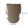 المطبخ المخيم في الهواء الطلق قابلة للطي القمامة Can Camping Garbage Bin Home Toy Toy Clothing Sentord Garden Bag 231204