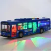 Aircraft Modle High Quality Simulation Bus Large Size Drop resistant Light Music Inertia Model Pull Back Car Educational Toys Gifts 231204