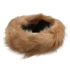 Berets Furry Faux Furblegle Winter Winter Warm Warm Hat مرنة التزلج على الأذن تدفئة الأذن