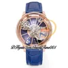 RMF AT120.40.AD. Astronomia Tourbillon Mechanical Hand-winding Mens Watch Rose Gold Skeleton Dial Alligator Leather Strap Super Edition trustytime001Watches