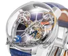 РМФ AT120.40.AD. Механические мужские часы Astronomia Tourbillon с ручным заводом, циферблат со скелетонизированным циферблатом из розового золота, кожаный ремешок из кожи аллигатора, Super Editiontrustytime001Часы