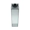 500ml Plastic Milk Carton Water Bottles BPA Free Clear Transparent Outdoor Square Juice Box ZZ