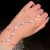 luxury designer van clover bracelet 925 silver clover bracelet netroots temperament goddess girlfriends valentines day gift