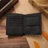 Ny stil äkta läder hasp design herr plånböcker med myntficka modemärke kvalitet handväska plånbok för män264v