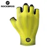 Спортивные перчатки ROCKBROS Летние велосипедные перчатки Полупальцевые велосипедные перчатки Mtb Road Дышащие велосипедные перчатки Высокоэластичные перчатки с короткими пальцами 231204