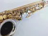 Kaluo Lin Custom Alto Saxophone E-Flat Musikinstrument Bästa kvalitet Saxofonsilverpläterad med fall