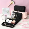 Storage Boxes Makeup Bag Women's Cosmetic Brush Travel Organizer Brushes Fold Tools Rolling Bags Waterproof Nylon Case