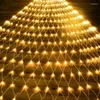 Cuerdas Lámpara decorativa de jardín al aire libre LED Fishnet Light String Decoración de Navidad para el hogar Dormitorio Cortina de ventana