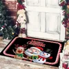 Carpets Christmas Floor Mat Santa Claus Snowman Entrance Hall Balcony Anti Slip Absorbent Carpet Merry Doormat Happy Year