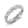 Choucong Joias Lady's Cushion Cut 8ct Diamond Wedding Rings tamanho 5 6 7 8 9 10 Presente 306v