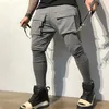 Pantaloni da uomo Chic Hip Hop Elastico in vita Abbigliamento da lavoro Cavallo profondo Uomo Fitness Casual Cargo