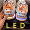 Designer-Schuhe Parça 3 3.0 LED Üçlü Beyaz Siyah Ayakkabı Erkek Kadın İzler LED Spor Sake Tess.S. Spor ayakkabı gomma deri eğitmeni naylon baskılı platform eğitmenleri scarpe run