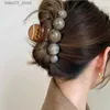 ヘッドウェアヘアアクセサリー高品位ハロー球状の大きなヘアクロー女性のためのファッションヘアアクセサリーバックヘッドクリップブティックかわいい女の子ヘアピンヘッドウェアQ231204