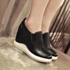 Height Increasing Shoes Hidden Platform Wedges Sneakers Women Spring Autumn Casual Shoes On Platform Comfort Wedge Heels Red White Sneaker Female 231204