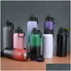 Thermos 8L0F Vendita bollitore in acciaio inossidabile 304 Vuoto a doppio strato Insated Grande capacità Sport all'aria aperta Tazza d'acqua Drop Deliv Dhdqb