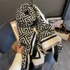 Sjaals 2023 Merk Warme Kasjmier Poncho Sjaal Sjaal Luxe Print Dikke Pashmina Winterdeken Wraps Bufanda Casual Hijab Stola Echarpe J231204