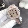 Custom Light Jewelry Beautiful Luxury Vvs Hand Setting Men Brand Moissanite Diamond Watches