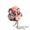 Gargantilha grande rosa flor design clavícula corrente colar para mulheres do vintage romântico kpop jantar festa jóias acessórios de casamento