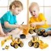 Modèle d'avion bricolage vis ingénierie véhicule camion pelle rouleau de route Bulldozer enfants jouet cadeau 231204