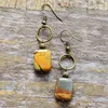 Cuelga los pendientes de la lámpara para mujer Vintage Piedra Natural Boho Diseñador Bohemio Joyería Étnica Europea DropDangle284k