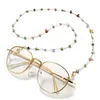 Glasögonkedjor Fashion Natural Stone Beads Chain Handgjorda glasögonkedja för läsning av glassladdar solglasögon rem hållare nacke ansiktsmaskband 231204