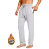 Pantaloni da uomo Pantaloni sportivi in pile Cotone Fondo aperto Atletico Yoga Casual con tasche con cerniera