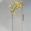 Fleurs décoratives artificielles 10 têtes fausse fleur de magnolia en soie longue tige pendaison de crémaillère table de jardin mariage bricolage fête bouquet de mariée décor