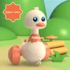 2023 new product press type swing cute duck toy children learning to climb early educational toys car for kids boys and girls