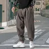 Pantaloni da uomo Uomo Allentato Harem Autunno Lino cinese Pantaloni sportivi in sovrappeso Pantaloni casual di marca di alta qualità Pantaloni larghi maschili