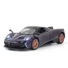 Piste électrique RC 1/32 Pagani Huayra Dinastia, modèle de voiture de course en alliage moulé sous pression, véhicules jouets en métal, collection de lumière sonore, jouets pour garçons, cadeau 231204