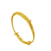 139BA Wedding Jewelry Peacock Bangles and Bracelets for Bridal Women 24k Gold Plated6086348