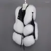 Women's Fur Coat Autumn Winter Fashion Women Vest Short Splice Youth Tank Top Clothing