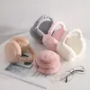 Cuffie antirumore Moda Autunno Inverno Calore Paraorecchie antivento Figurine Copertura Rete Tappi per le orecchie in peluche rossi Protezione dal freddo esterno 231204