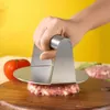 Meat Poultry Tools Stainless Steel Burger Press Round Square Smasher NonStick Smooth Grill for Hamburger Flat Top Cooking 231204