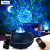 Galaxy Light Projector do pokoju Bluetooth Star Project Rotating Starry Lights Space Lampa Galactic Wave LED Stars Sky Projector H09287O