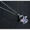 Anhänger Halsketten Schutzengel 2 Farbe Kristall von Swarovskis Maxi Halskette Collier Ganze Modeschmuck Name Bead214f