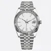 Klasyczne eleganckie designerskie zegarek Mens Automatyczne modne Diamond Prezydent Watches 41 mm 36 Pełne stali nierdzewne Kobiety Złote Srebrne Ruch mechaniczny zegarki