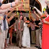パーティーデコレーションヨーロッパスタイルの結婚式リボンフェアリーワンズマジックアウトドアフラワーローンフェスティバル装飾18色