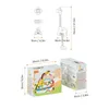 Bath Toys Cute Cartoon Electric Shower Head Bathtub Baby Toddlers Giraffe Zebra Wall Hanging Water Spraying Sprinkler Bad Bath Toy 231204