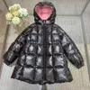 piumino per bambina veste ragazzini firmati neri vestiti invernali caldi outwear all'ingrosso cappotti di piume per bambini bianchi