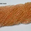 Loose Gemstones Meihan (3strands/set) Natural 4-5mm Clear Citrine Yellow Quartz Smooth Round Beads For Jewelry Making Design Or Gift