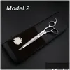 Hair Scissors 7 Inch Professional Cutting Hairdressing Barber Salon Pet Dog Grooming Shears Bk035 230508 Drop Delivery Products Care S Dhxyw