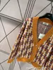 Women's Knits & Tees Designer Brand Autumn New Mahai Heavy Work Cardigan Sweater with Handmade Beaded Full Letter Classic Jacquard W1R5