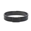 Mode Hoge kwaliteit designer design Bangle roestvrij staal ZWARTE gesp armband sieraden mannen en vrouwen bracelets309J